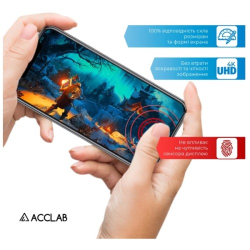 Скло захисне ACCLAB Full Glue Apple iPhone 13 Pro Black (1283126515408)