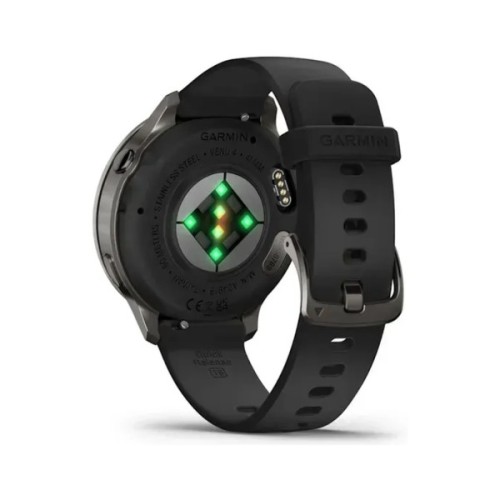 Смарт-годинник Garmin Venu 4 (41mm), Black w/ Slate + Black, GPS смарт-годинник (010-03013-02)