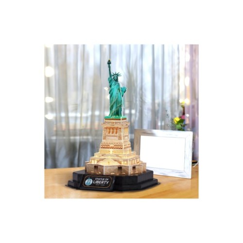 Пазл Cubic Fun тривимірний Статуя Свободи з LED підсвіткою (L536h)