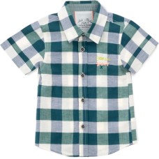 Сорочка дитяча Aziz у клітинку (19198-80B-green)