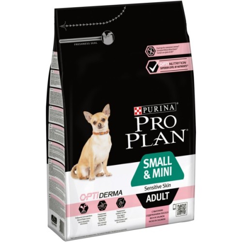 Сухий корм для собак Purina Pro Plan Small&Mini Sensitive Skin з лососем 3 кг (7613035114890)