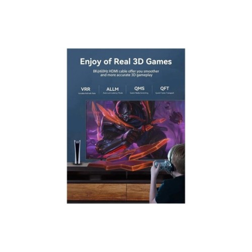 Кабель мультимедійний HDMI M to HDMI M 1.0m 8K60Hz black Vention (AANBF)