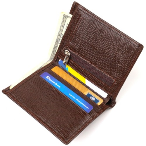 Гаманець Canpellini З натуральної шкіри Коричневий (21927)