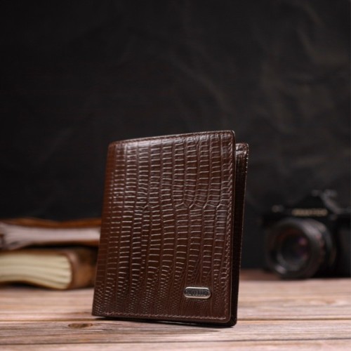 Гаманець Canpellini З натуральної шкіри Коричневий (21927)