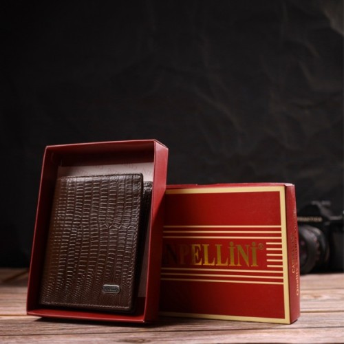 Гаманець Canpellini З натуральної шкіри Коричневий (21927)