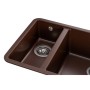 Мийка кухонна GRANADO Under top DOUBLE marron (gr3406)