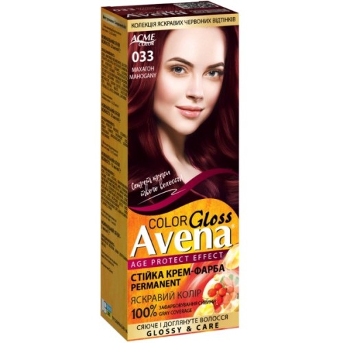 Фарба для волосся Acme Color Avena Gloss Color Стійка 033 - Махагон (4823115502704)