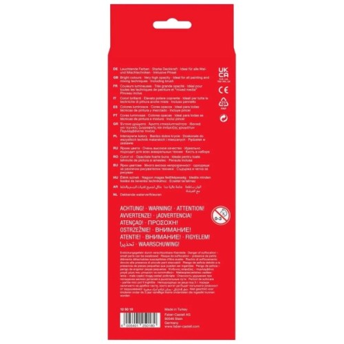 Акварельні фарби Faber-Castell 2 кольорів (d 30 мм) з пензликом (125018) (32298)