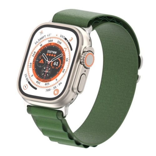 Ремінець до смарт-годинника Armorstandart Alpina Band для Apple Watch 49/46/45/44/42 (Series 1-3) Green (ARM64981)