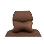 Подушка EVAtech ECO 27х16 см коричнева з коричневою ниткою (SPCRZZ)