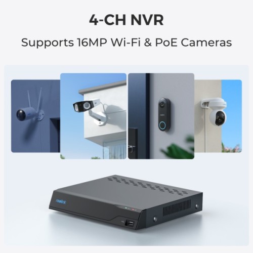 Реєстратор для відеоспостереження Reolink NVS4