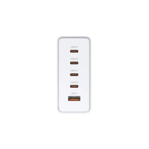 Зарядний пристрій D-Link 4xUSB-C + 1xUSB PD240W GaN white (DCF-241)