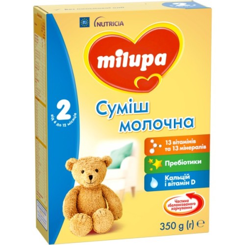 Дитяча суміш Milupa 2 молочна 350 гр (5900852025501)