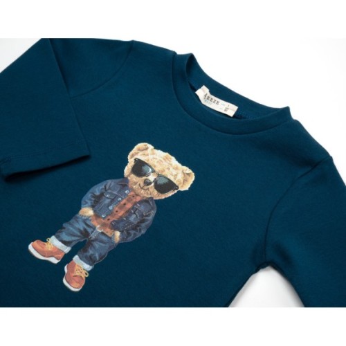 Кофта дитяча Breeze з ведмедиком (18152-80B-blue)