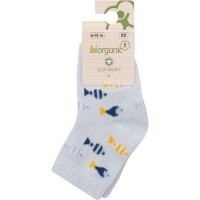 Шкарпетки дитячі Bibaby з рибками (68377-6-12-blue)