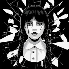 Картина по номерам Santi Wednesday. Gift 40х40см LED підсвітка (955075)