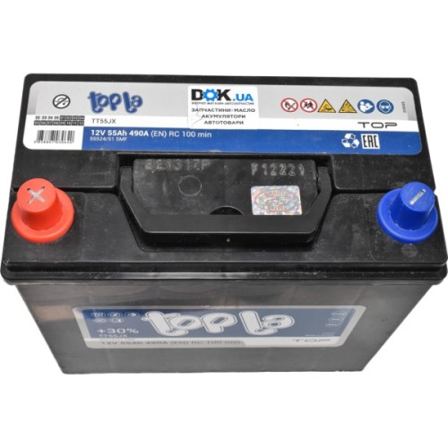 Акумулятор автомобільний Topla 55 Ah/12V Top/Energy Japan (118 355)