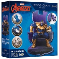 Пазл Trefl Wooden Marvel Heroes Танос на троні 160 елементів (5900511201840)