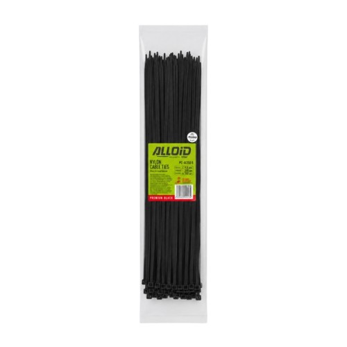 Стяжка Alloid 4.6х350мм, пластик, 100шт./уп., чорний (PC-46350 B)