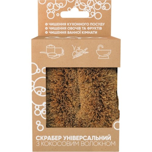 Скребок Добра Господарочка Універсальний З кокосовим волокном 1 шт. (4820086523561)