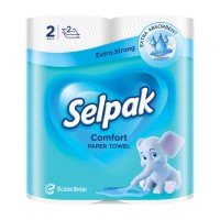 Паперові рушники Selpak Сomfort 2 шари 2 рулони (8690530008847)
