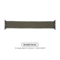 Ремінець до смарт-годинника Armorstandart Braided Solo Loop для Apple Watch 42 (Series 11-10)/41/40/38 Inverness Green Size 4 (132 mm) (ARM58064)
