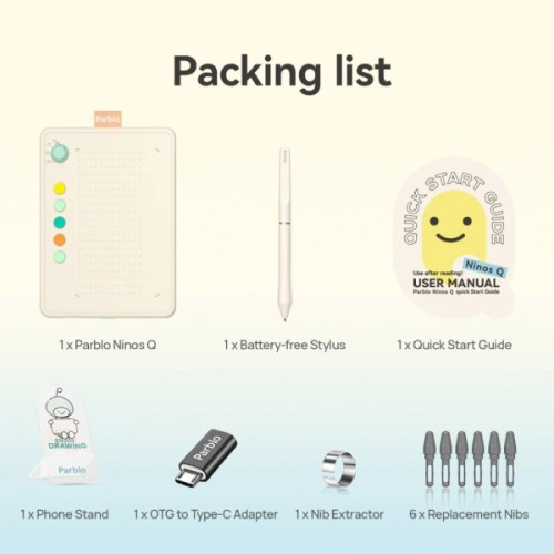 Графічний планшет Parblo Ninos Q Mobile (NINOSQ)