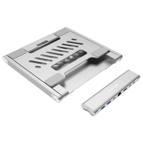 Підставка до ноутбука Canyon Laptop Stand with Detachable Hub OnStand 2 (6-in-1 Hub) (CNS-SDS2)