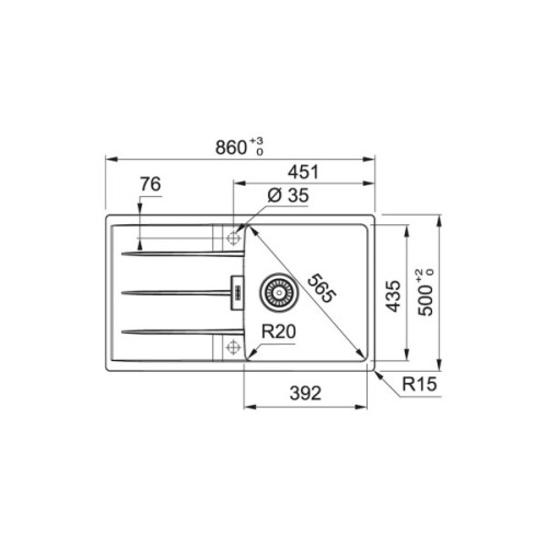 Мийка кухонна Franke Centro CNG 611-86 (114.0701.823)