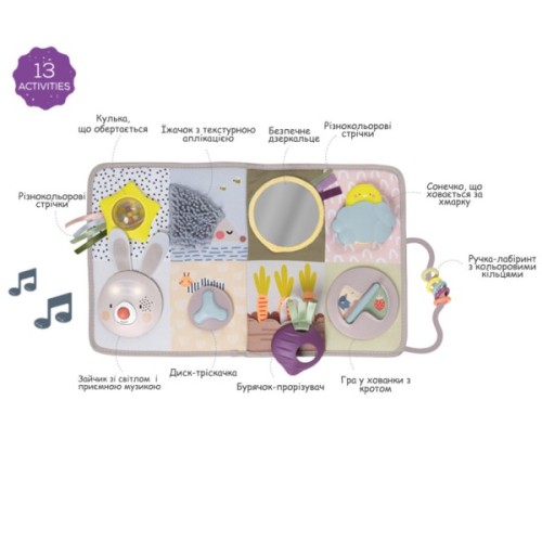 Розвиваюча іграшка Taf Toys центр для ліжечка - Пізнай світ (13115)