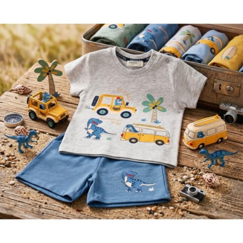 Набір дитячого одягу Breeze з машинкою (20988-92B-gray)