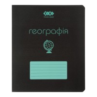 Зошит ZiBi предметний BLACK 48 аркушів клітинка, географія (ZB.1700-06)