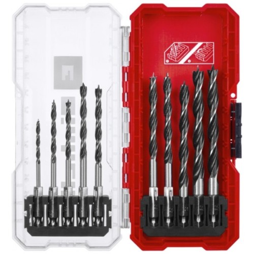 Набір свердл Einhell по дереву 10шт, 3-8мм, кейс (108733)