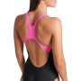 Купальник Arena Graphic Swimsuit Swim Pro Back 009024-590 чорний, рожевий 38 (3468337554042)