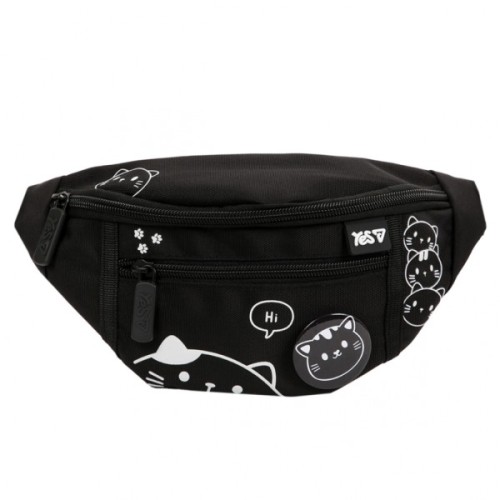 Сумка-бананка Yes Black Cat SP-36 (550553)