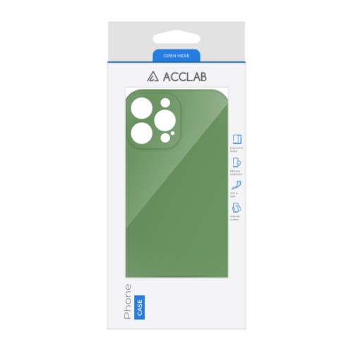 Чохол до мобільного телефона ACCLAB SoftShell Apple iPhone 14 Pro Green (1283126560156)