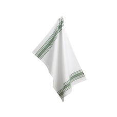 Рушник Kela кухонний Cora, 70x50 см, білий в зелену смужку (12826) (00000027617)