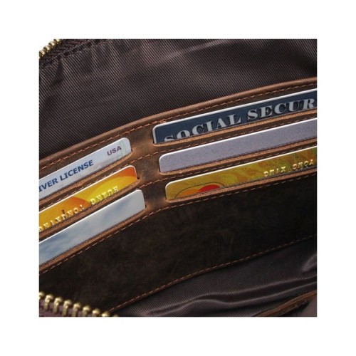 Сумка Vintage У шкірі Crazy horse Коричнева (14954)