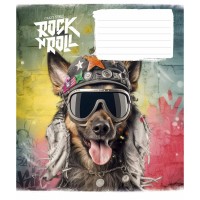 Зошит Школярик Rock star 12 аркушів коса лінія (012-3277L)