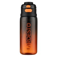 Пляшка для води Ardesto Gym 800мл, пластик, чорний (AR2280GL)