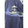 Наволочка Прованс декоративна в'язана SOFT Синій меланж 45х45 (011699)
