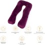 Подушка MirSon для вагітних та відпочинку U-подібна 8021 Velvet Line (2200006178538)