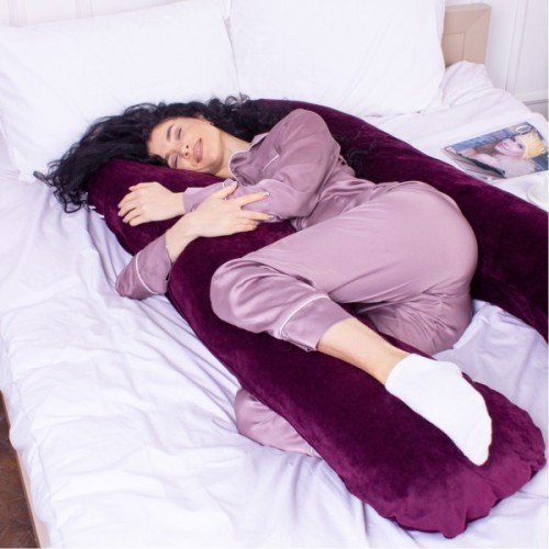 Подушка MirSon для вагітних та відпочинку U-подібна 8021 Velvet Line (2200006178538)