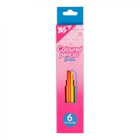 Олівці кольорові Yes 6 кольорів Barbie рожевий (290727)