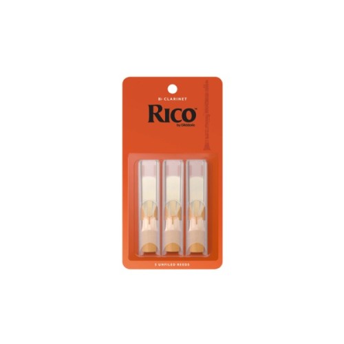 Тростина для кларнета D'Addario Rico - Bb Clarinet #3.0 - 3 Pack (RCA0330)