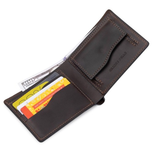 Портмоне Grande Pelle Шкіряне Коричневе (11553)