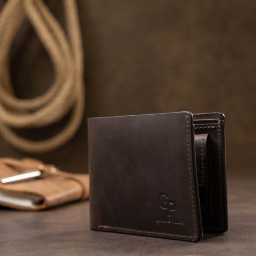 Портмоне Grande Pelle Шкіряне Коричневе (11553)