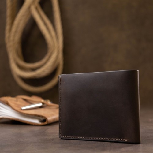 Портмоне Grande Pelle Шкіряне Коричневе (11553)