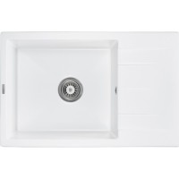Мийка кухонна GRANADO NAVIA white з сифоном (775*495mm.) (gr3805)