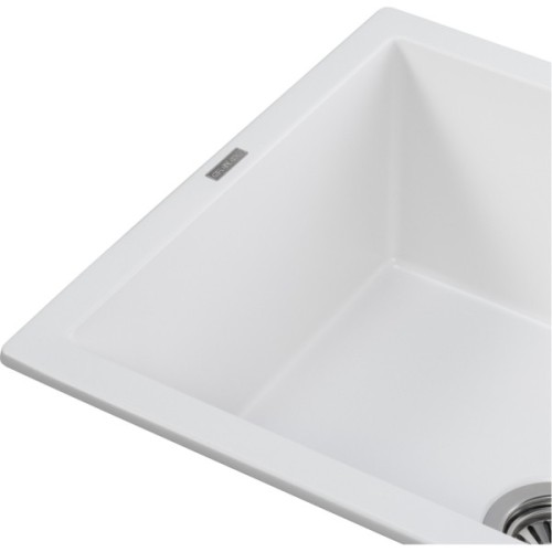Мийка кухонна GRANADO NAVIA white з сифоном (775*495mm.) (gr3805)